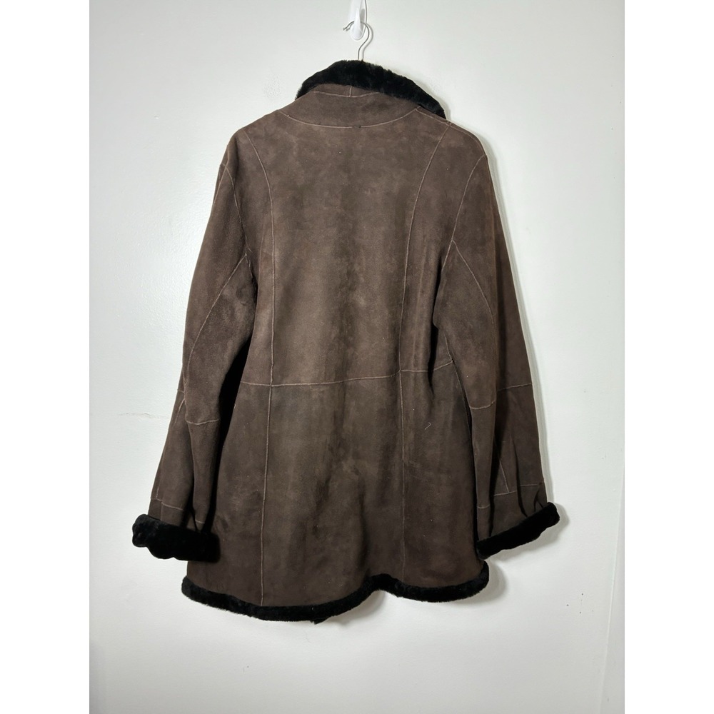 Blue Duck USA genuine shearling long coat authentic sheepskin fur jacket XL - Picture 3 of 7